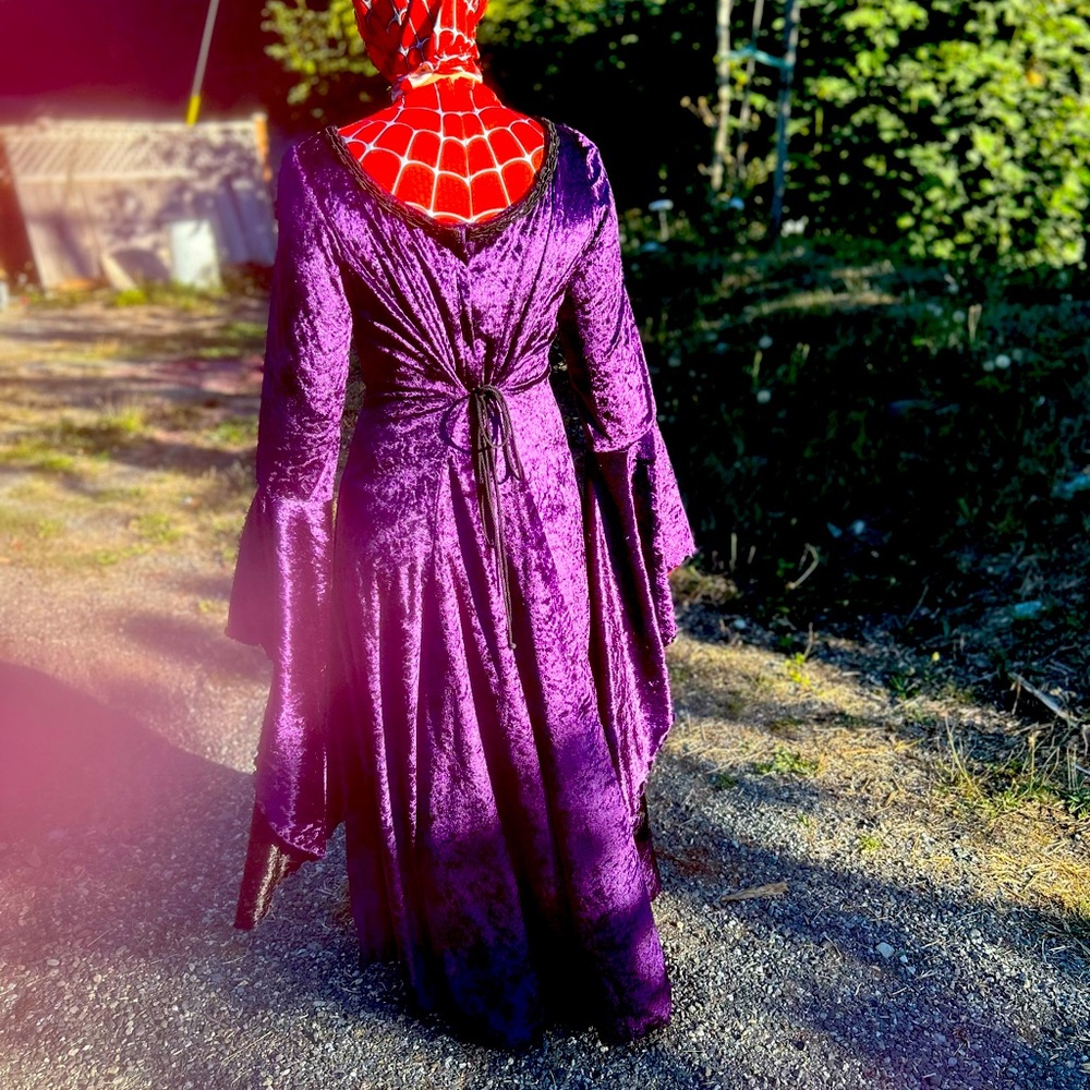 Renaissance dress. Small- large Witch dress. Velvet